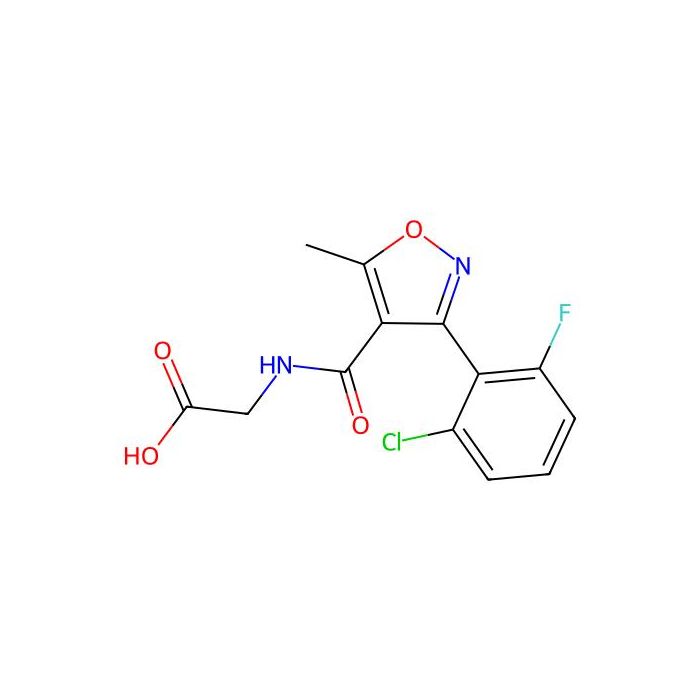 2-({[3-(2-Chloro-6-fluorophenyl)-5-methyl-4-isoxazolyl]carbonyl}amino)acetic acid - ≥90% CAS No(866150-92-7) by Aladdin Scientific