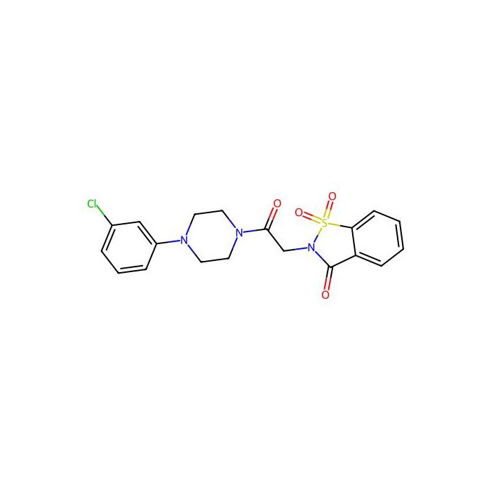 2-(2-(4-(3-chlorophenyl)piperazin-1-yl)-2-oxoethyl)benzo[d]isothiazol-3(2H)-one 1,1-dioxide -  CAS No(678546-99-1) by Aladdin Scientific