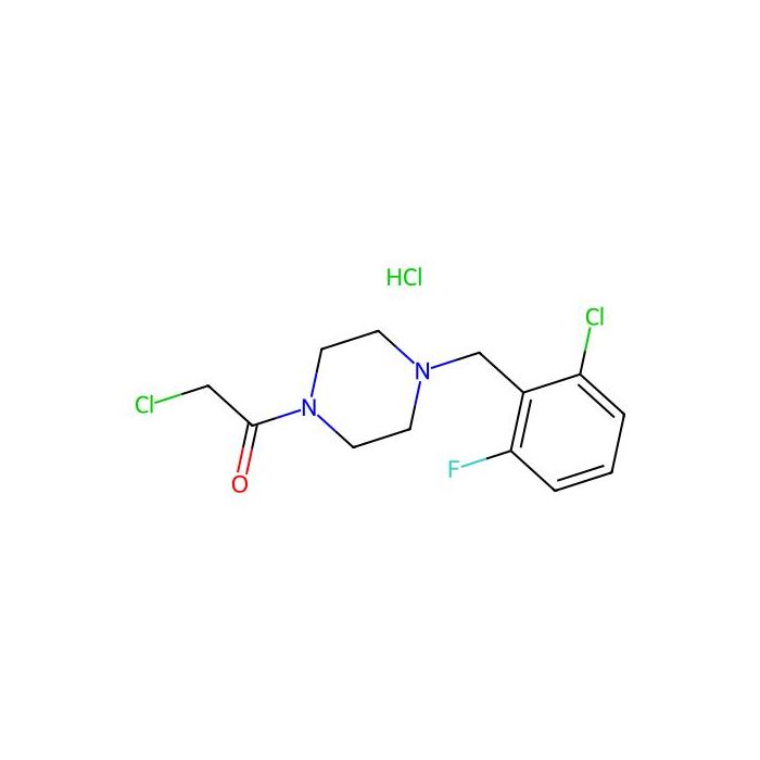 2-Chloro-1-{4-[(2-chloro-6-fluorophenyl)methyl]piperazin-1-yl}ethan-1-one hydrochloride - ≥95% CAS No(1049738-89-7) by Aladdin Scientific