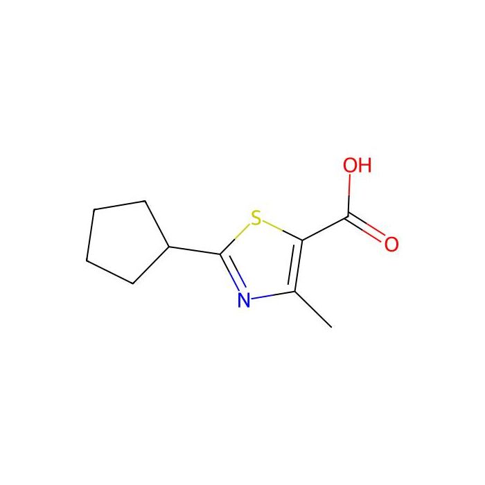 2-Cyclopentyl-4-methyl-1,3-thiazole-5-carboxylic acid - ≥95% CAS No(472805-45-1) by Aladdin Scientific