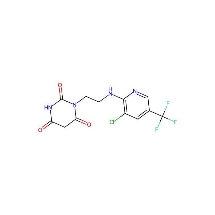 1-(2-{[3-chloro-5-(trifluoromethyl)-2-pyridinyl]amino}ethyl)-2,4,6(1H,3H,5H)-pyrimidinetrione - ≥90% CAS No(303153-09-5) by Aladdin Scientific