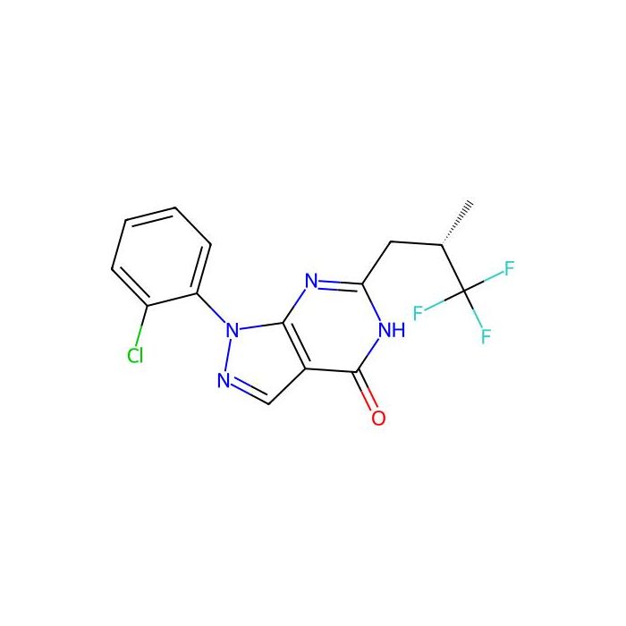 1-(2-Chlorophenyl)-1,5-dihydro-6-((2S)-3,3,3-trifluoro-2-methylpropyl)-4H-pyrazolo(3,4-d)pyrimidin-4-one - ≥99% CAS No(794568-91-5) by Aladdin Scientific