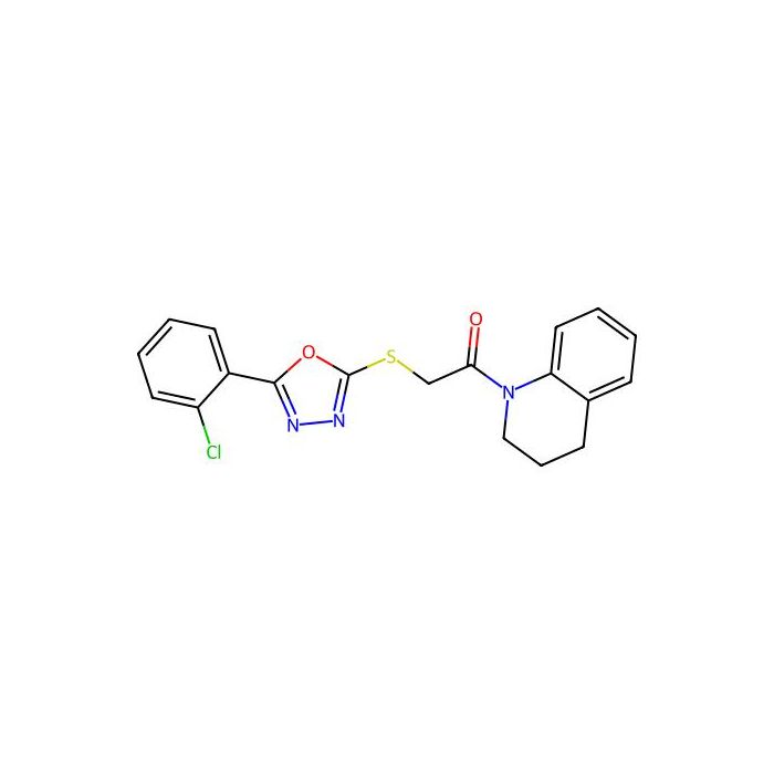 2-((5-(2-chlorophenyl)-1,3,4-oxadiazol-2-yl)thio)-1-(3,4-dihydroquinolin-1(2H)-yl)ethanone -  CAS No(332161-42-9) by Aladdin Scientific