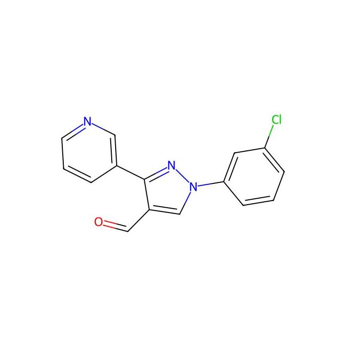 1-(3-Chlorophenyl)-3-(pyridin-3-YL)-1H-pyrazole-4-carbaldehyde - ≥95% CAS No(618101-73-8) by Aladdin Scientific