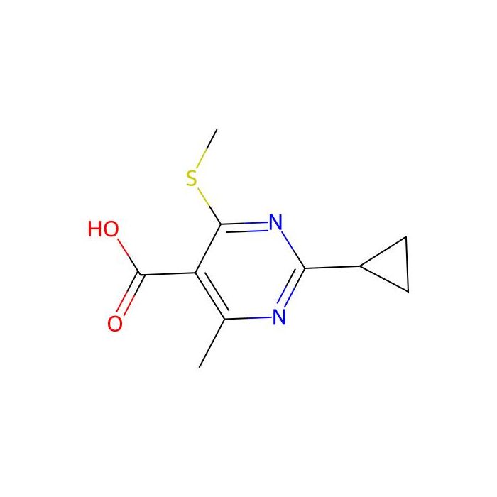 2-Cyclopropyl-4-methyl-6-(methylsulfanyl)pyrimidine-5-carboxylic acid - ≥95% CAS No(929975-15-5) by Aladdin Scientific