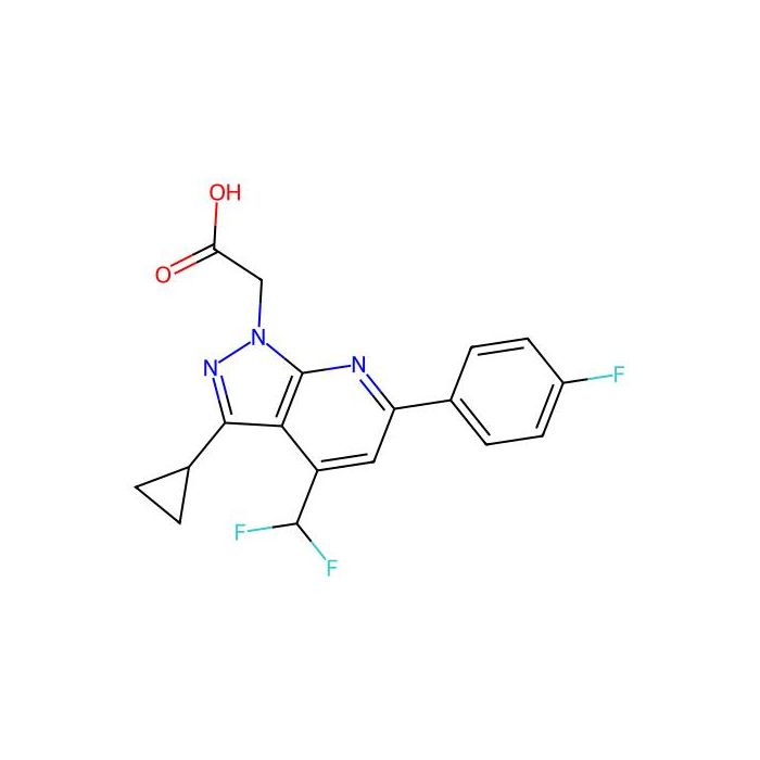 2-(3-Cyclopropyl-4-(difluoromethyl)-6-(4-fluorophenyl)-1H-pyrazolo[3,4-b]pyridin-1-yl)acetic acid - ≥97% CAS No(937607-28-8) by Aladdin Scientific