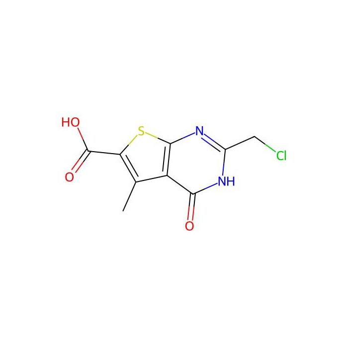 2-(Chloromethyl)-5-methyl-4-oxo-3,4-dihydrothieno[2,3-d]pyrimidine-6-carboxylic acid - ≥95% CAS No(743444-28-2) by Aladdin Scientific
