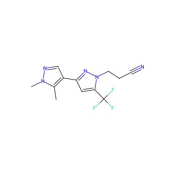 3-(1',5'-Dimethyl-5-(trifluoromethyl)-1H,1'H-[3,4'-bipyrazol]-1-yl)propanenitrile - ≥97% CAS No(1006333-22-7) by Aladdin Scientific