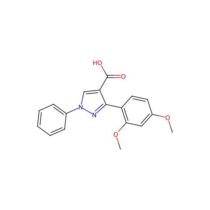 3-(2,4-dimethoxyphenyl)-1-phenyl-1H-pyrazole-4-carboxylic acid - ≥95% CAS No(956611-49-7) by Aladdin Scientific