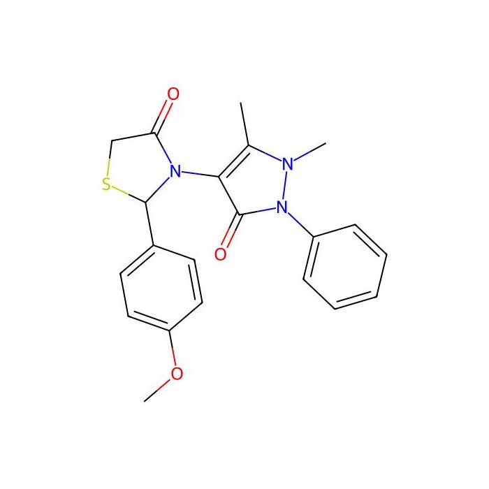 3-(1,5-dimethyl-3-oxo-2-phenyl-2,3-dihydro-1H-pyrazol-4-yl)-2-(4-methoxyphenyl)-1,3-thiazolidin-4-one -  CAS No(125298-58-0) by Aladdin Scientific