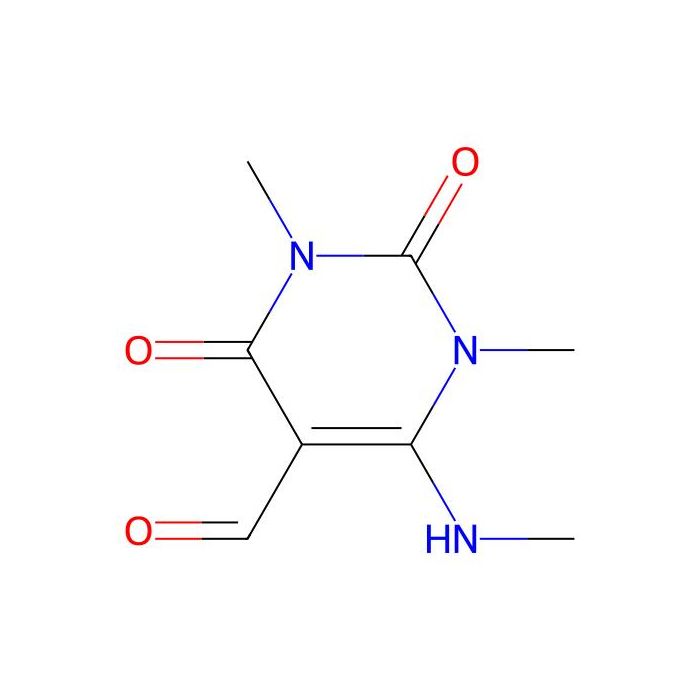 1,3-Dimethyl-6-(methylamino)-2,4-dioxo-1,2,3,4-tetrahydropyrimidine-5-carbaldehyde - ≥95% CAS No(89549-92-8) by Aladdin Scientific