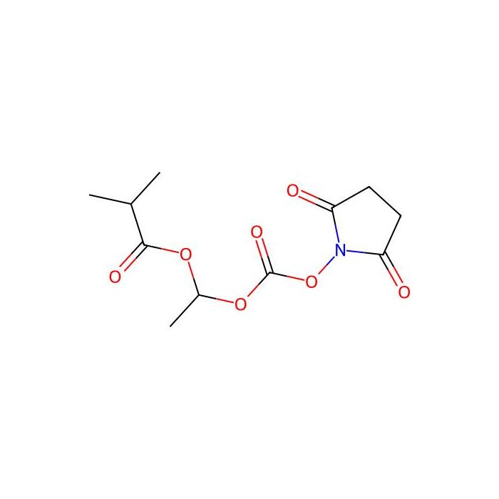 1-((((2,5-Dioxo-1-pyrrolidinyl)oxy)carbonyl)oxy)ethyl 2-methylpropanoate - ≥97% CAS No(860035-10-5) by Aladdin Scientific