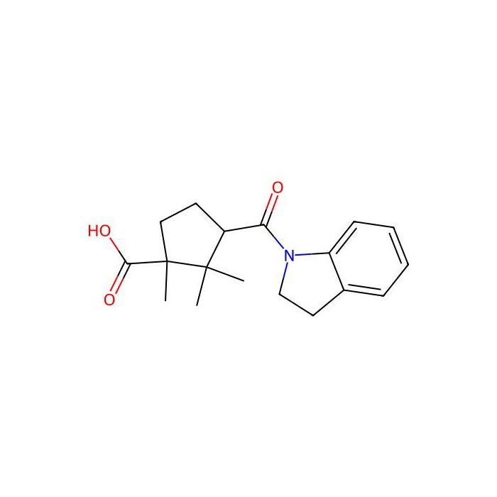 3-(2,3-dihydro-1H-indol-1-ylcarbonyl)-1,2,2-trimethylcyclopentanecarboxylic acid - ≥98% CAS No(294656-72-7) by Aladdin Scientific