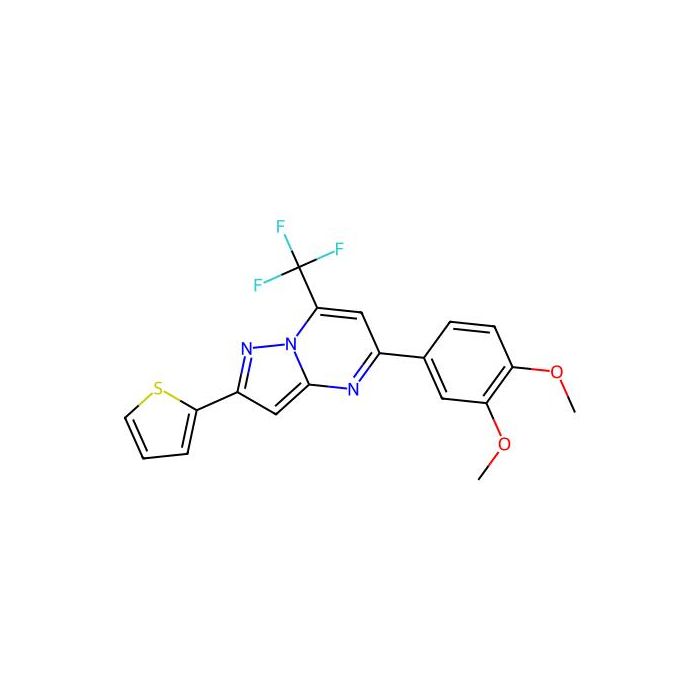 5-(3,4-Dimethoxyphenyl)-2-thiophen-2-yl-7-(trifluoromethyl)pyrazolo[1,5-a]pyrimidine - ≥99% CAS No(883003-62-1) by Aladdin Scientific
