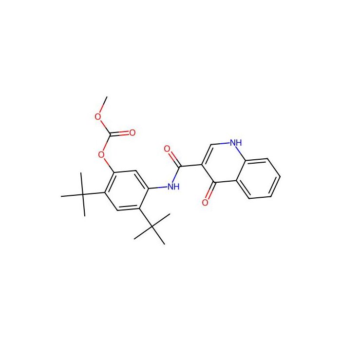 2,4-Di-tert-butyl-5-(4-oxo-1,4-dihydroquinoline-3-carboxamido)phenyl methyl carbonate - ≥95% CAS No(1246213-45-5) by Aladdin Scientific