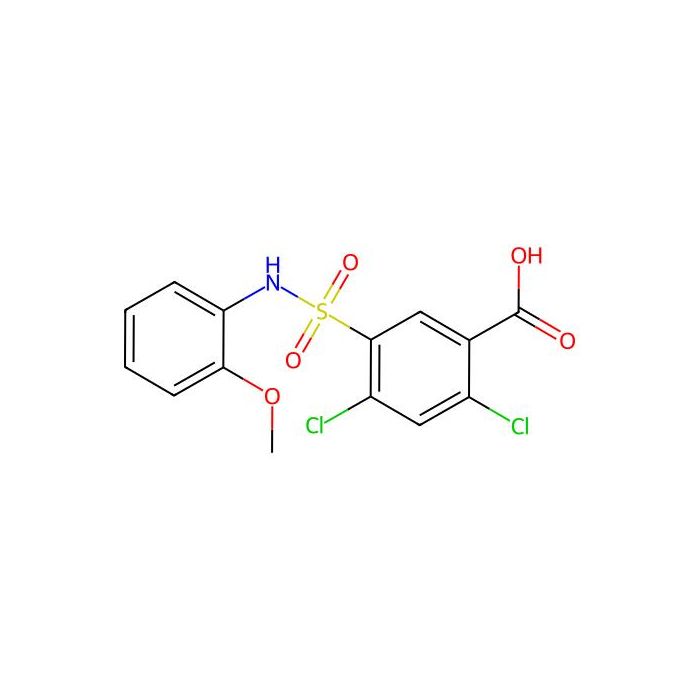2,4-Dichloro-5-[(2-methoxyphenyl)sulfamoyl]benzoic acid - ≥95% CAS No(351898-80-1) by Aladdin Scientific