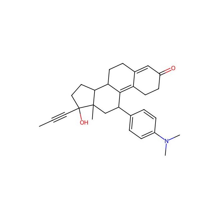 11-[4-(Dimethylamino)phenyl]-17-hydroxy-13-methyl-17-prop-1-ynyl-1,2,6,7,8,11,12,14,15,16-decahydrocyclopenta[a]phenanthren-3-one -  CAS No(4196) by Aladdin Scientific