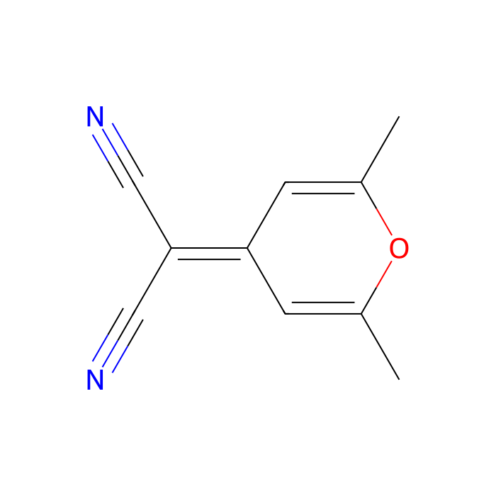 (2,6-Dimethyl-4H-pyran-4-ylidene)malononitrile - ≥98% CAS No(28286-88-6) by Aladdin Scientific