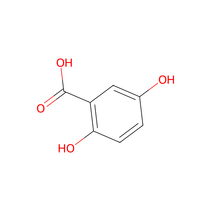 2,5-Dihydroxybenzoic acid - ≥99%(HPLC), matrix substance for MALDI-MS CAS No(490-79-9) by Aladdin Scientific