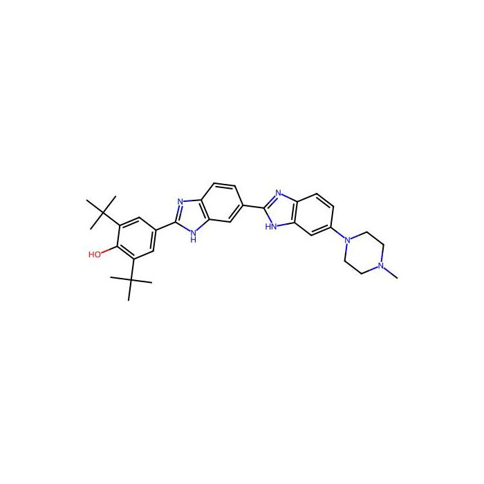 2,6-ditert-butyl-4-[6-[6-(4-methylpiperazin-1-yl)-1H-benzimidazol-2-yl]-1H-benzimidazol-2-yl]phenol - ≥99% CAS No(129244-66-2) by Aladdin Scientific