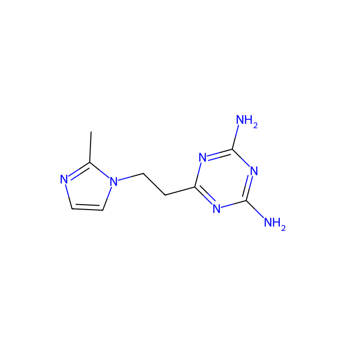 2,4-Diamino-6-[2-(2-methyl-1-imidazolyl)ethyl]-1,3,5-triazine - ≥98% CAS No(38668-46-1) by Aladdin Scientific