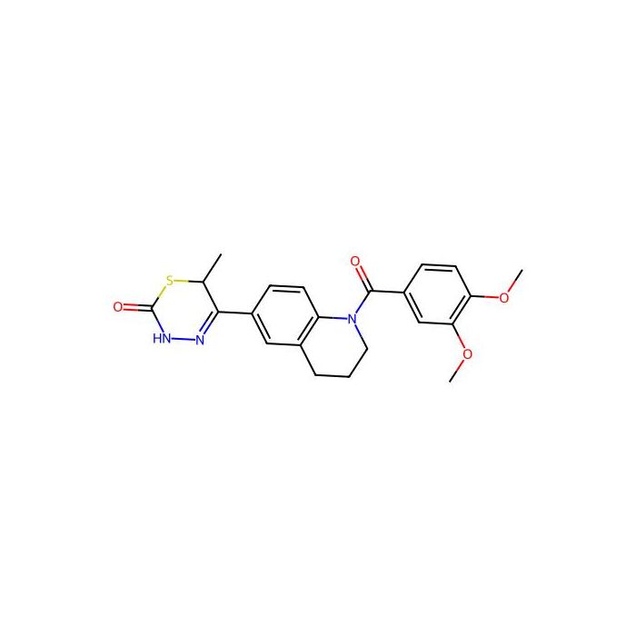5-[1-(3,4-dimethoxybenzoyl)-3,4-dihydro-2H-quinolin-6-yl]-6-methyl-3,6-dihydro-1,3,4-thiadiazin-2-one - ≥99% CAS No(120223-04-3) by Aladdin Scientific