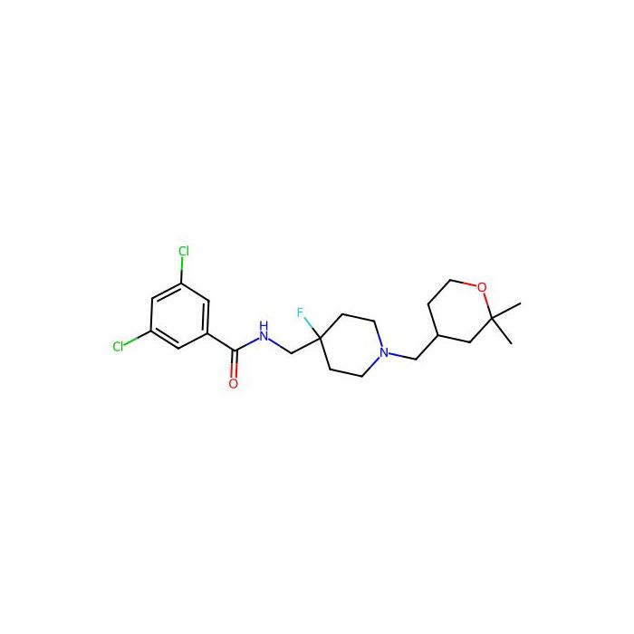 3,5-dichloro-N-((1-((2,2-dimethyltetrahydro-2H-pyran-4-yl)methyl)-4-fluoropiperidin-4-yl)methyl)benzamide - ≥98% CAS No(918430-49-6) by Aladdin Scientific