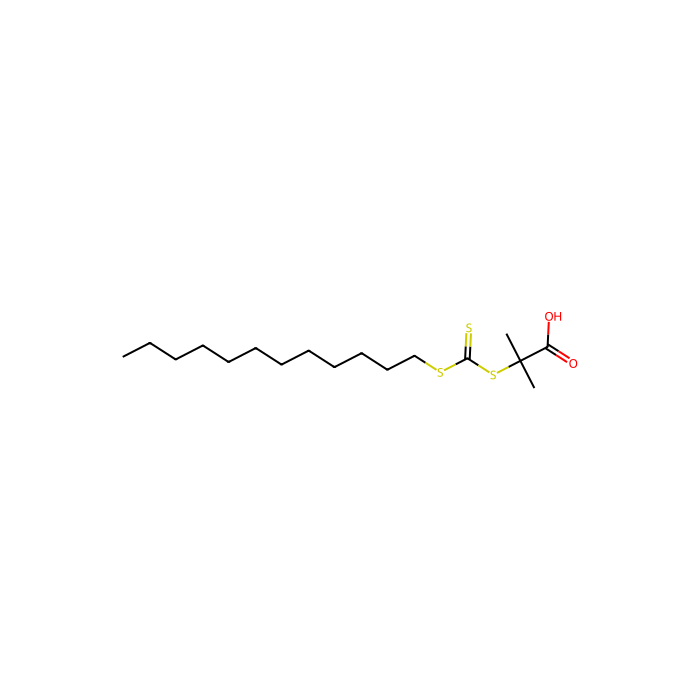 2-(Dodecylthiocarbonothioylthio)-2-methylpropionic acid（DDMAT） - ≥97%(HPLC) CAS No(461642-78-4) by Aladdin Scientific