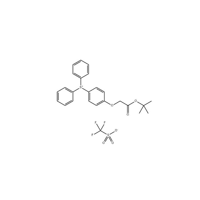 Diphenyl [4- (tert butoxyacetoxy) phenyl] trifluoromethanesulfonate - ≥99%,Single Metal≤20ppb;Total Metal≤100ppb CAS No(180801-55-2) by Aladdin Scientific
