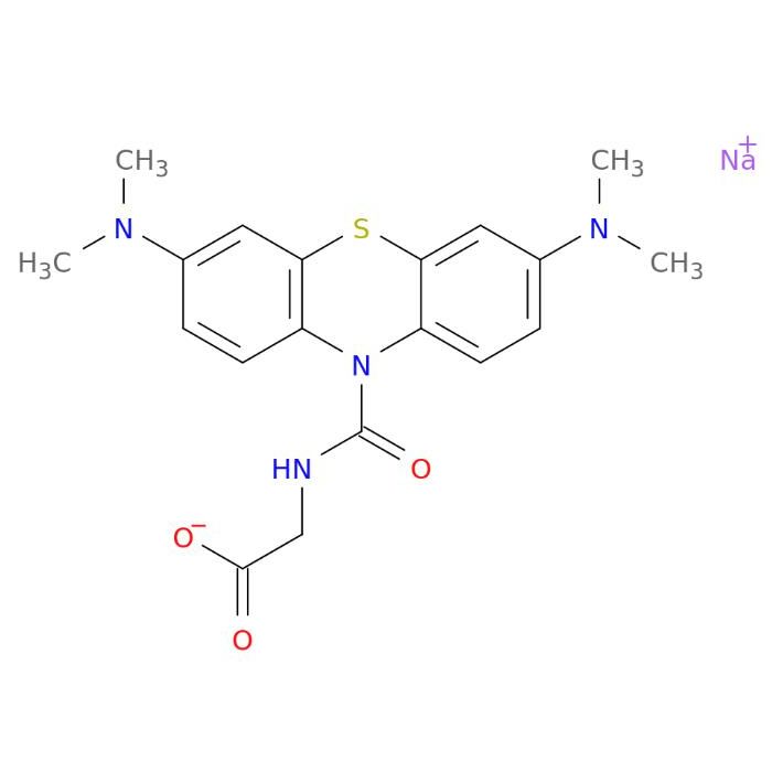 Sodium 2-(3,7-bis(dimethylamino)-10H-phenothiazine-10-carboxamido)acetate (DA-67) - ≥98% CAS No(115871-18-6) D1520424 by Aladdin Scientific