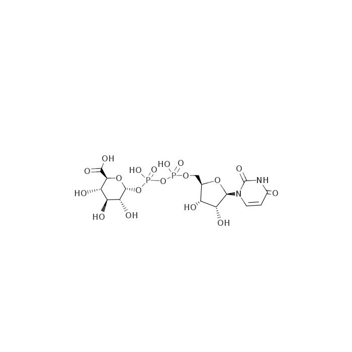 (2S,3S,4R,5R,6R)-6-[[[(2S,3S,4R,5R)-5-(2,4-dioxopyrimidin-1-yl)-3,4-dihydroxy-oxolan-2-yl]methoxy-hydroxy-phosphoryl]oxy-hydroxy-phosphoryl]oxy-3,4,5-trihydroxy-oxane-2-carboxylic - ≥98% CAS No(2616-64-0) by Aladdin Scientific