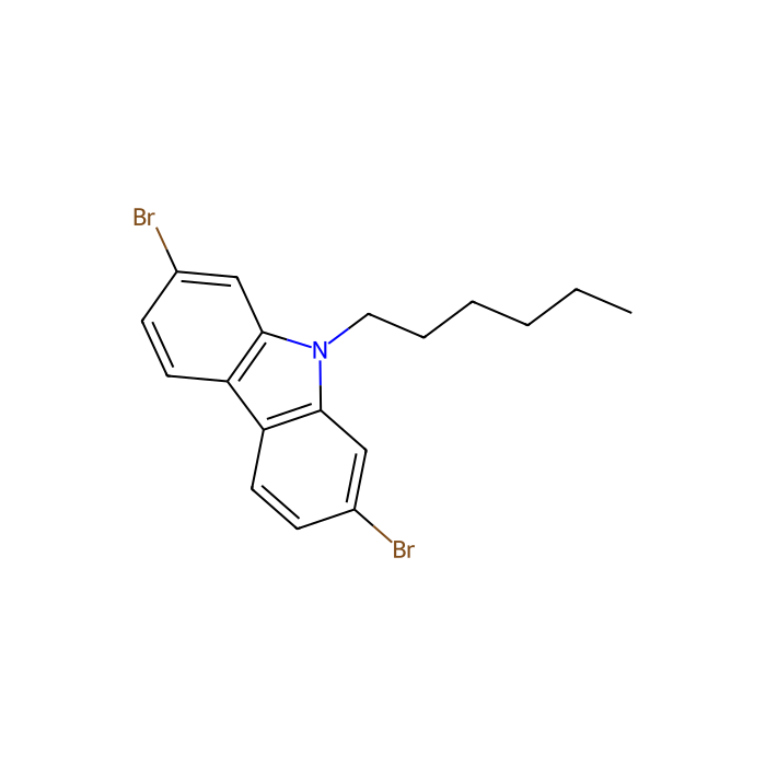 2,7-Dibromo-9-hexylcarbazole - ≥98% CAS No(654676-12-7) by Aladdin Scientific