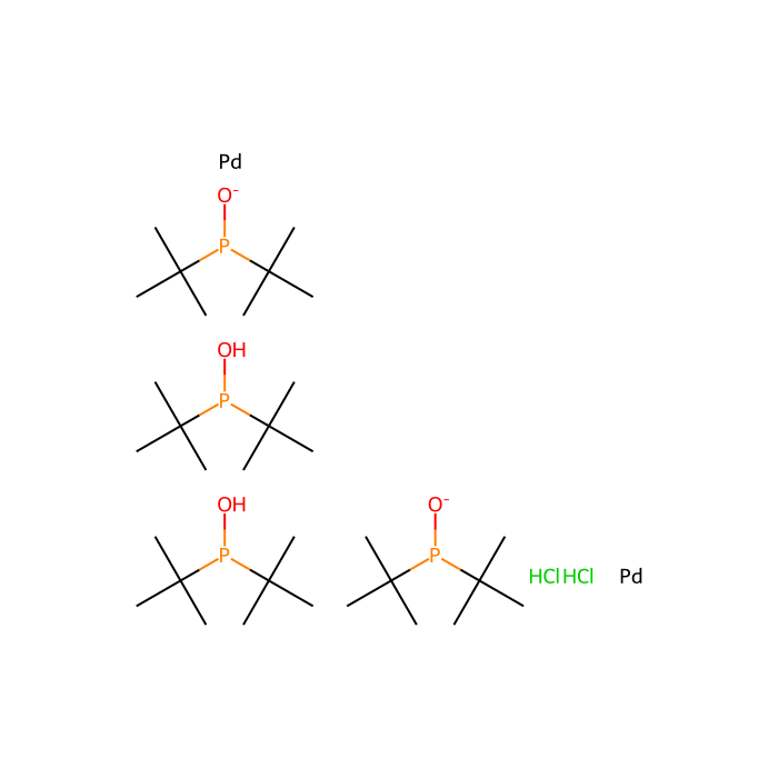 Dihydrogen Di-μ-chlorotetrakis(di-tert-butylphosphinito)dipalladate - ≥97%(T) CAS No(386706-31-6) by Aladdin Scientific