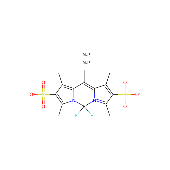 [[(3,5-Dimethyl-4-sulfo-1H-pyrrol-2-yl)(3,5-dimethyl-4-sulfo-2H-pyrrol-2-ylidene)methyl]methane](difluoroborane) Disodium Salt - ≥96%(HPLC) CAS No(121461-69-6) by Aladdin Scientific
