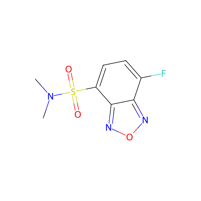 DBD-F [=4-(N,N-Dimethylaminosulfonyl)-7-fluoro-2,1,3-benzoxadiazole] [for HPLC Labeling] - ≥98%(HPLC) CAS No(98358-90-8) by Aladdin Scientific