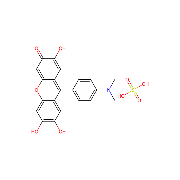 9-(4'-Dimethylaminophenyl)-2,6,7-trihydroxyfluorone Sulfate Hydrate - ≥96%(HPLC) CAS No(71501-19-4) by Aladdin Scientific