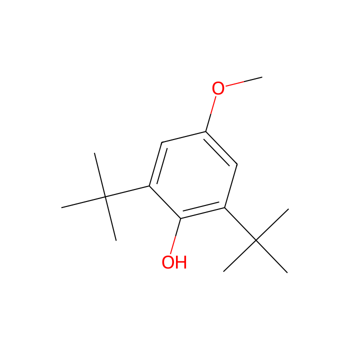 2,6-Di-tert-butyl-4-methoxyphenol [Oxidation inhibitor] - ≥98% CAS No(489-01-0) by Aladdin Scientific