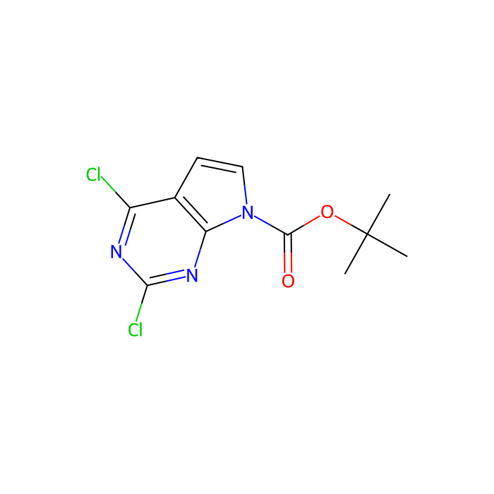 2,4-Dichloro-7H-pyrrolo[2,3-d]pyrimidine-7-carboxylic acid tert-butyl ester -  CAS No(1038588-24-7) by Aladdin Scientific