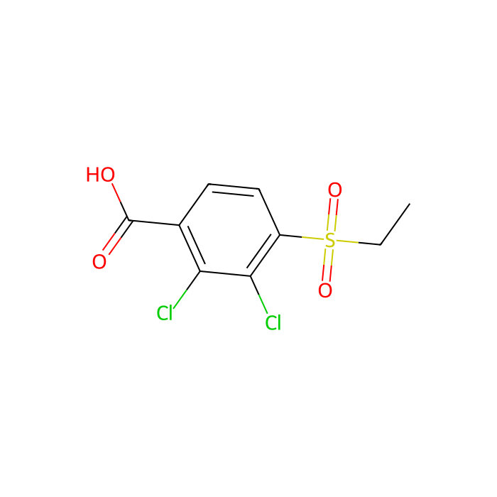 2,3-Dichloro-4-(ethylsulfonyl)benzenecarboxylic acid -  CAS No(105917-76-8) by Aladdin Scientific