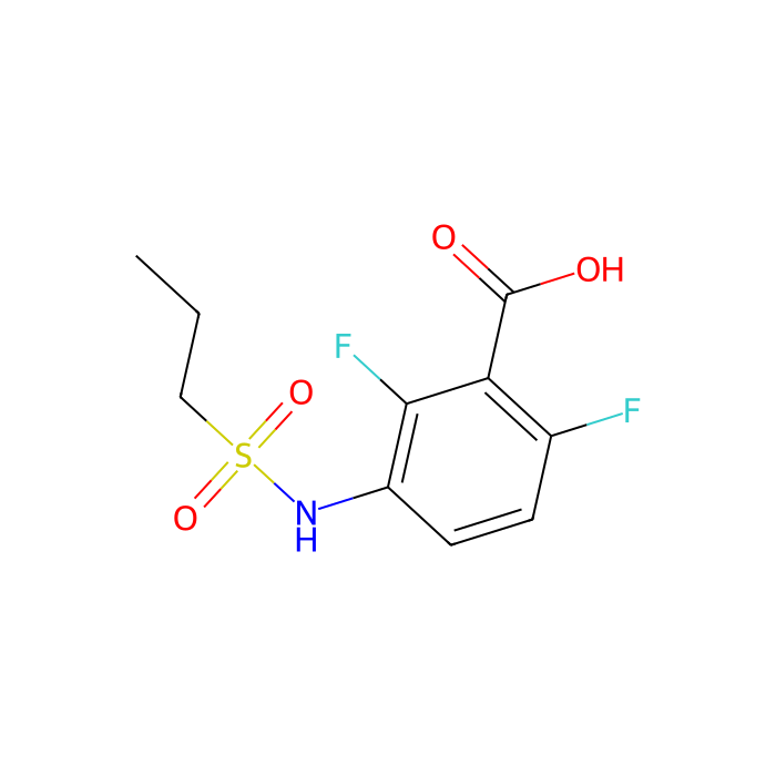 2,6-Difluoro-3-(propylsulfonamido)benzoic acid - ≥98% CAS No(1103234-56-5) by Aladdin Scientific