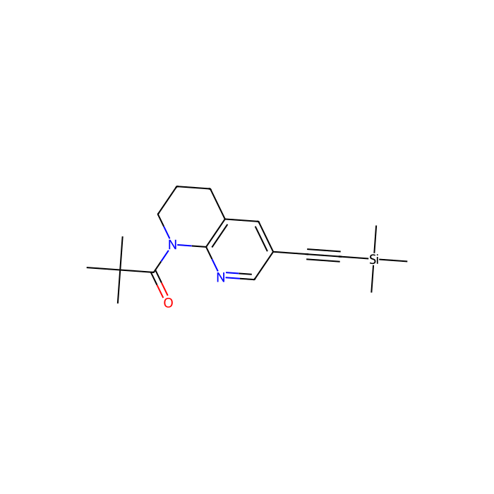 2,2-Dimethyl-1-(6-((trimethylsilyl)ethynyl)-3,4-dihydro-1,8-naphthyridin-1(2H)-yl)propan-1-one -  CAS No(1222533-79-0) by Aladdin Scientific