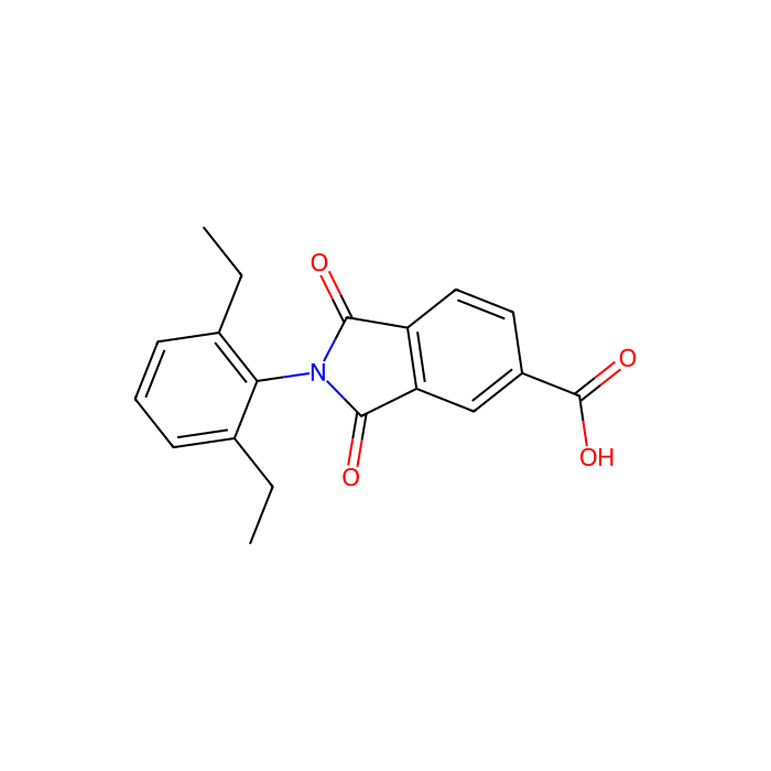 2-(2,6-Diethylphenyl)-1,3-dioxo-5-isoindolinecarboxylic acid -  CAS No(4162-67-8) by Aladdin Scientific