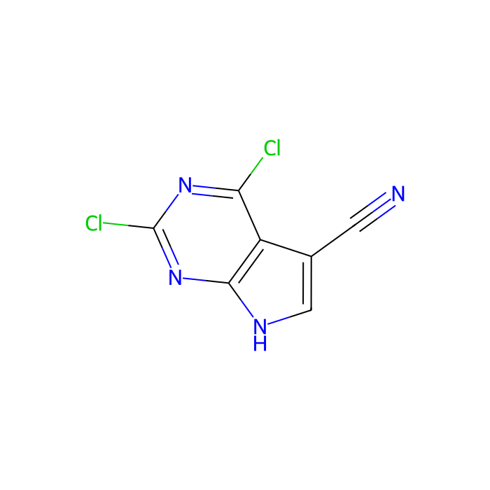2,4-dichloro-7H-pyrrolo[2,3-d]pyrimidine-5-carbonitrile - ≥97% CAS No(1379367-43-7) by Aladdin Scientific