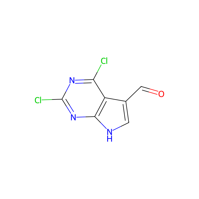 2,4-dichloro-7H-pyrrolo[2,3-d]pyrimidine-5-carbaldehyde - ≥97% CAS No(1638767-57-3) by Aladdin Scientific