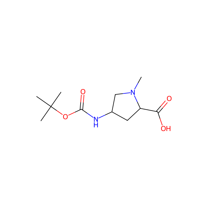 D-​Proline, 4-​[[(1,​1-​dimethylethoxy)​carbonyl]​amino]​-​1-​methyl-​, (4S)​- - ≥97% CAS No(489447-09-8) by Aladdin Scientific