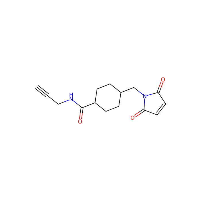 4-((2,5-Dioxo-2,5-dihydro-1H-pyrrol-1-yl)methyl)-N-(prop-2-yn-1-yl)cyclohexanecarboxamide - ≥97% CAS No(1036847-90-1) by Aladdin Scientific