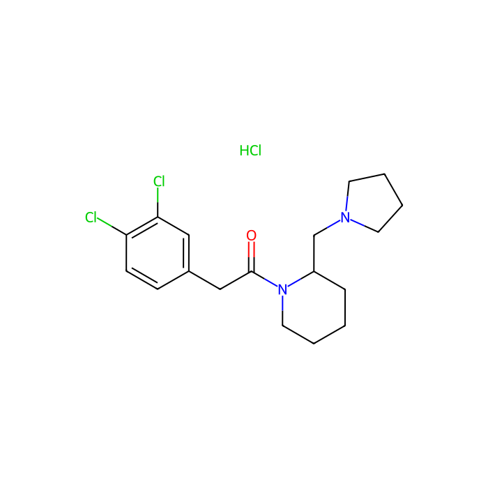 2-(3,4-Dichlorophenyl)-1-(2-(pyrrolidin-1-ylmethyl)piperidin-1-yl)ethanone hydrochloride - ≥95% CAS No(112282-24-3) by Aladdin Scientific