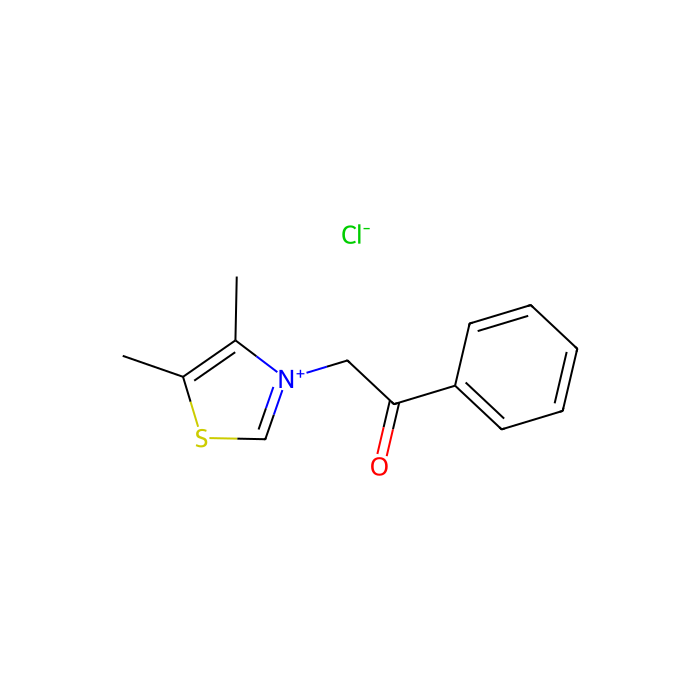 4,5-Dimethyl-3-(2-oxo-2-phenylethyl)thiazol-3-ium chloride - ≥98% CAS No(341028-37-3) by Aladdin Scientific
