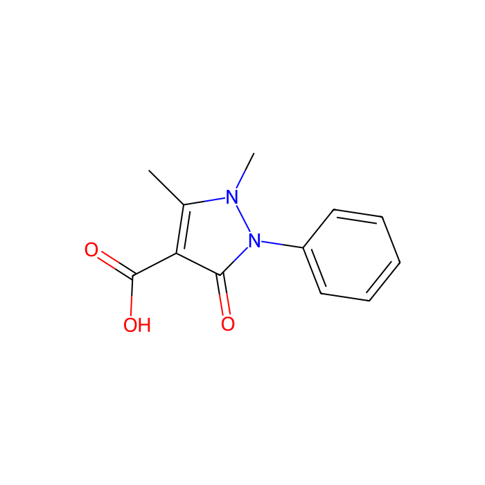 1,5-Dimethyl-3-oxo-2-phenyl-2,3-dihydro-1H-pyrazole-4-carboxylic acid - ≥95% CAS No(83-10-3) by Aladdin Scientific