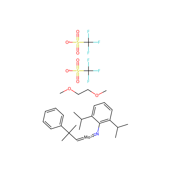 2,6-Diisopropylphenylimido neophylidenemolybdenum(VI) bis(trifluoromethanesulfonate)dimethoxyethane adduct - ≥95% CAS No(126949-63-1) by Aladdin Scientific